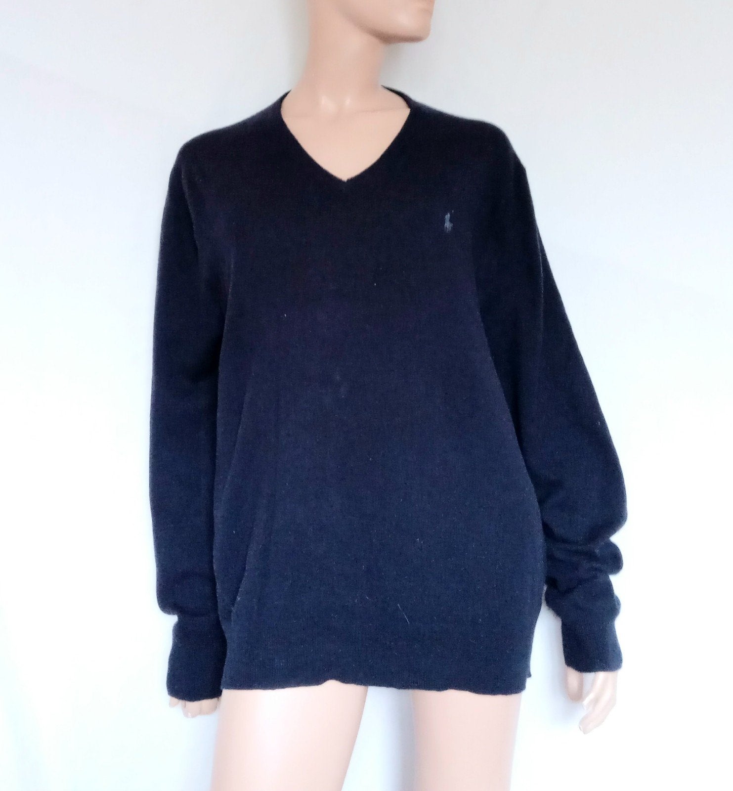 RALPH LAUREN Trui , Maat XL , WOL, Ophalen of Verzenden, Zo goed als nieuw, Maat 46/48 (XL) of groter, Blauw