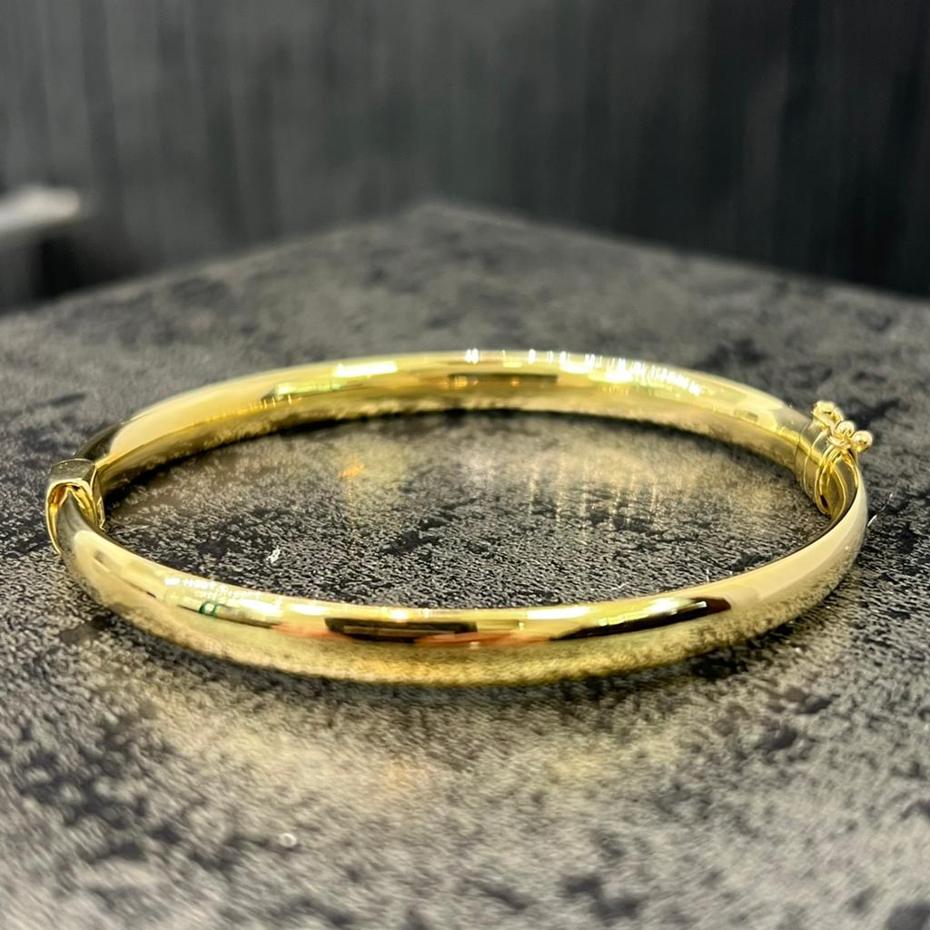 14 karaat gouden slavenarmband prachtig armband, Ophalen of Verzenden, Zo goed als nieuw, Goud
