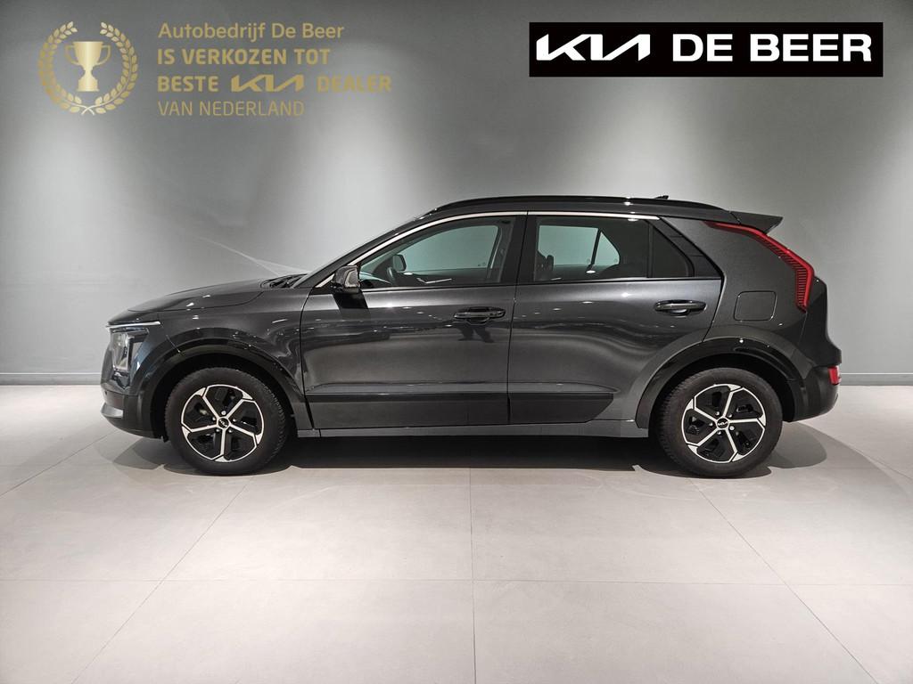 KIA Niro 1.6 GDi Hybrid 141pk DCT6 DynamicLine Navi/ Clima/, Automaat, Gebruikt, Leder en Stof, 23 km/l