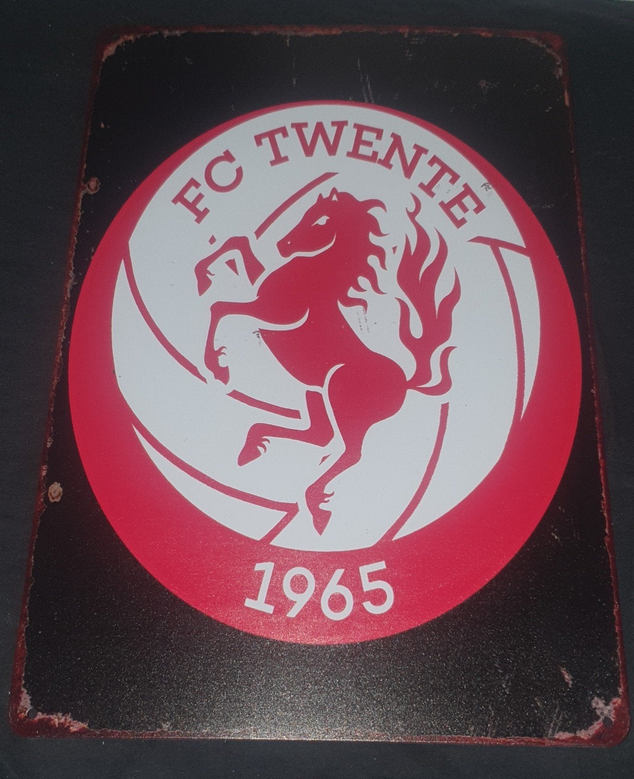 Fc twente wandbord, perfect voor in de man cave, Ophalen of Verzenden, Nieuw, F.C. Twente