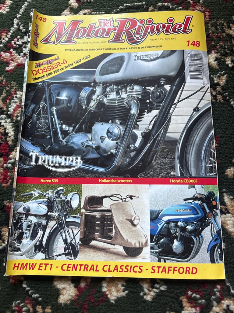 Het Motorrijwiel - Dossier 2-6 Triumph 500-750 cc twins, Ophalen of Verzenden, Gelezen, Algemeen
