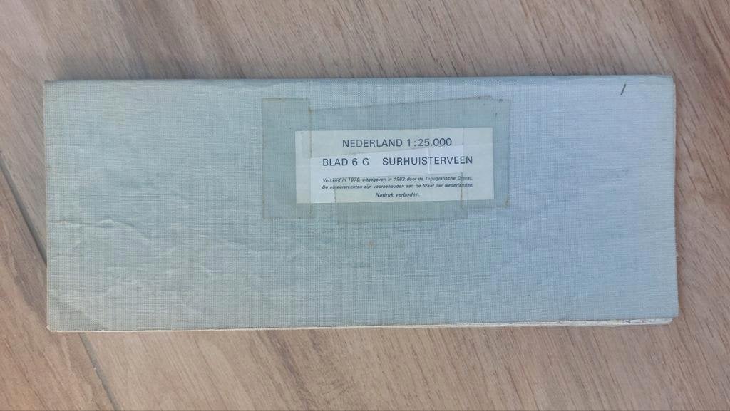 6G Surhuisterveen Harkema Twijzel Stafkaart uit 1982, Topografische Dienst Nederland, Ophalen of Verzenden, 1800 tot 2000, Nederland