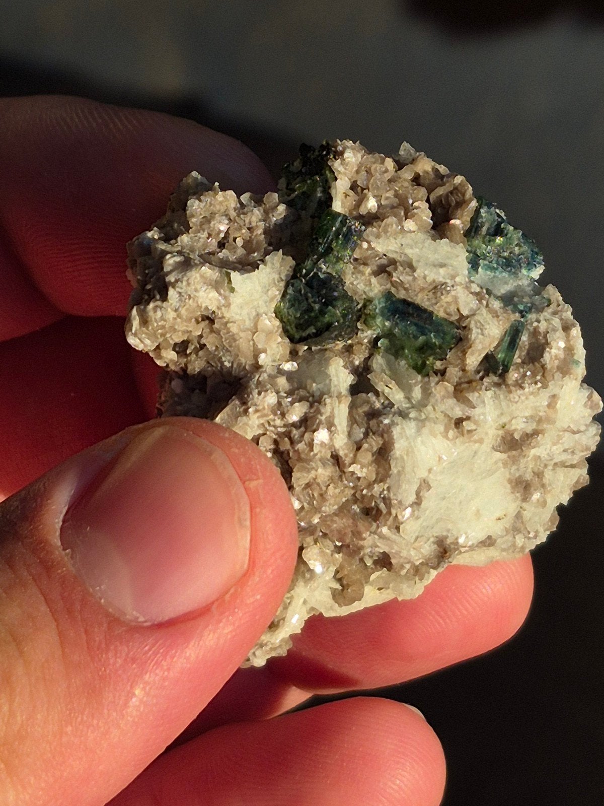 blauw groene toermalijn, Ophalen of Verzenden