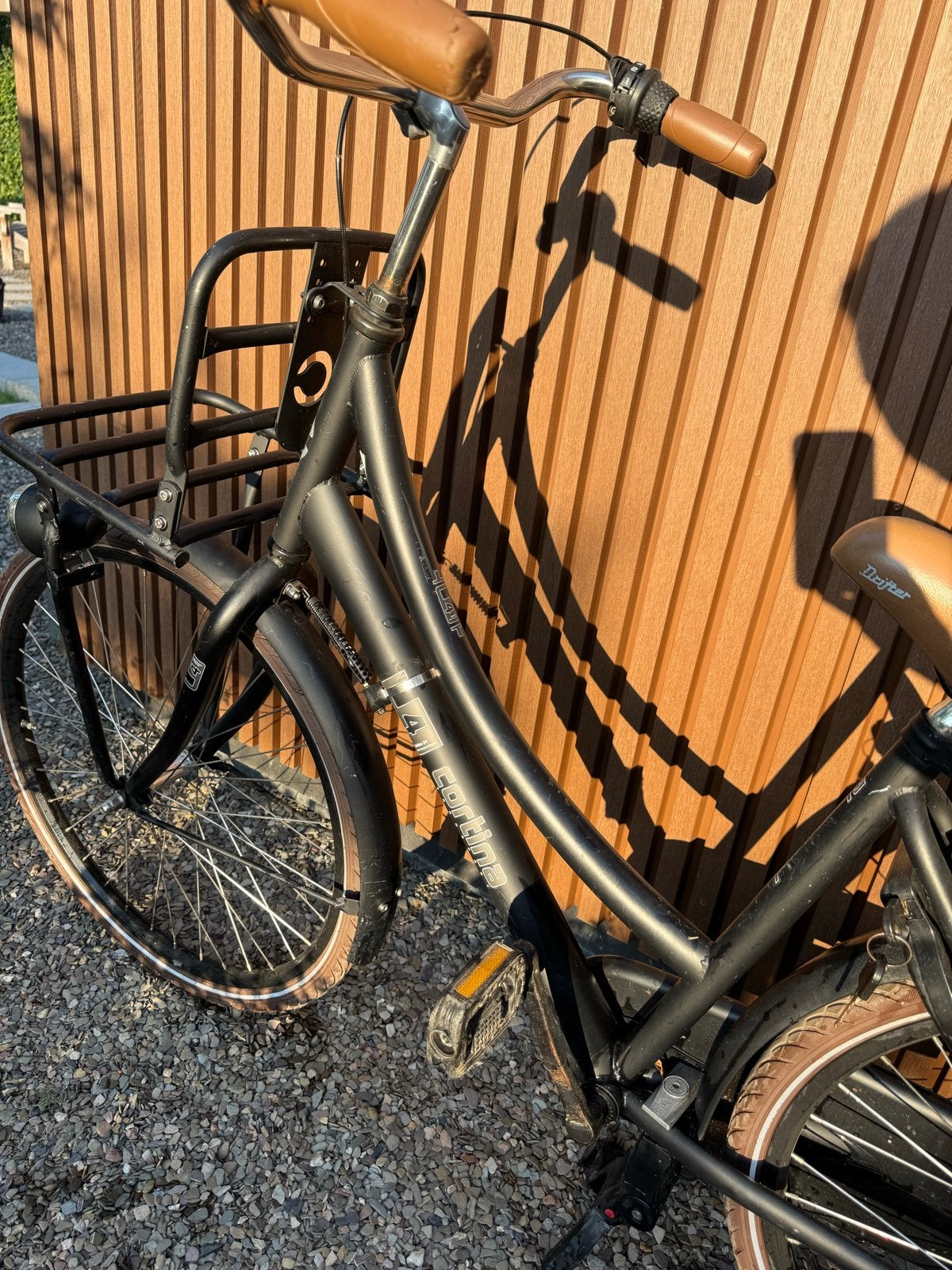 Cortina U4 Transportfiets 24 inch - Zwart, Terugtraprem, Gebruikt, Minder dan 47 cm, Ophalen