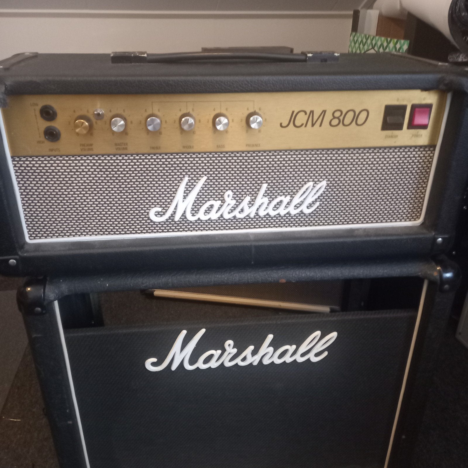 te koop Marshall jcm 800, Muziek en Instrumenten, Versterkers | Bas en Gitaar, Ophalen, Gebruikt, 100 watt of meer