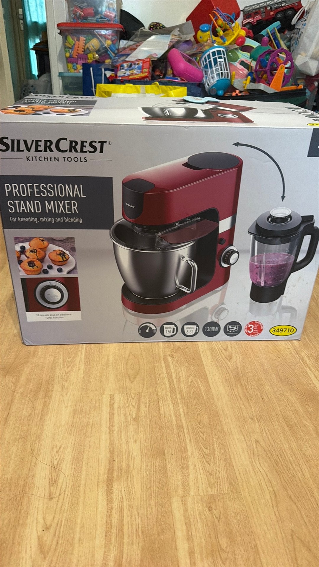 Silvercrest keukenmachine, Ophalen of Verzenden, Zo goed als nieuw, 3 snelheden of meer
