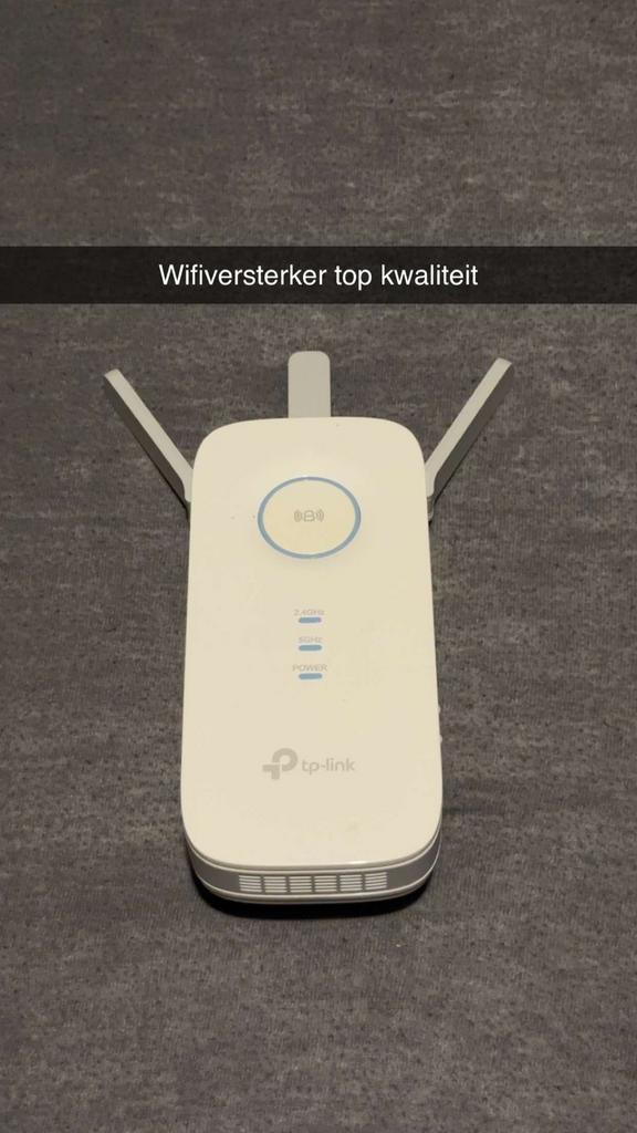 TP-Link RE450 WiFi Versterker – Dual Band AC1750, Computers en Software, Ophalen of Verzenden, Zo goed als nieuw