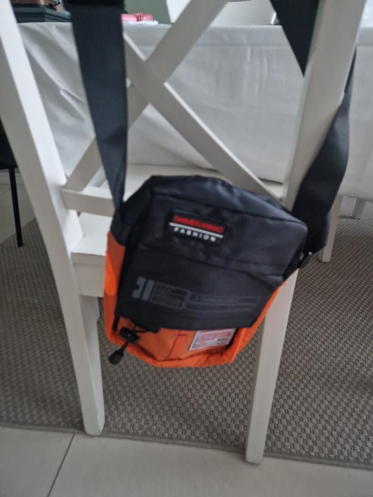 Oranje Shirt en Oranje/Zwarte Crossbody Schoudertas Heren, Ophalen, Nieuw, Oranje, Overige merken