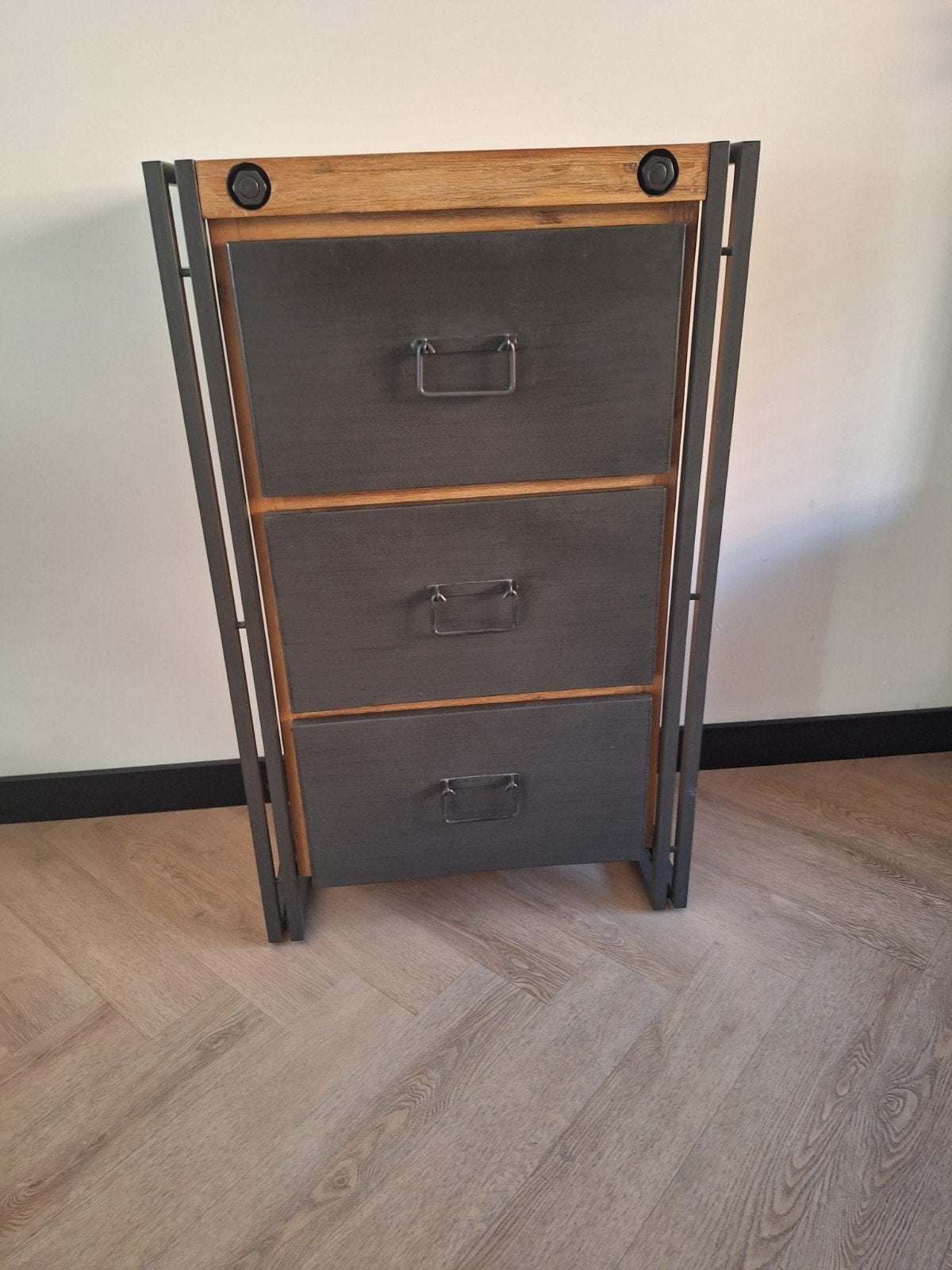 Luxe en moderne 3 lade kast, Huis en Inrichting, Kasten | Ladekasten, Ophalen, Teakhout, 50 tot 100 cm, 3 of 4 laden