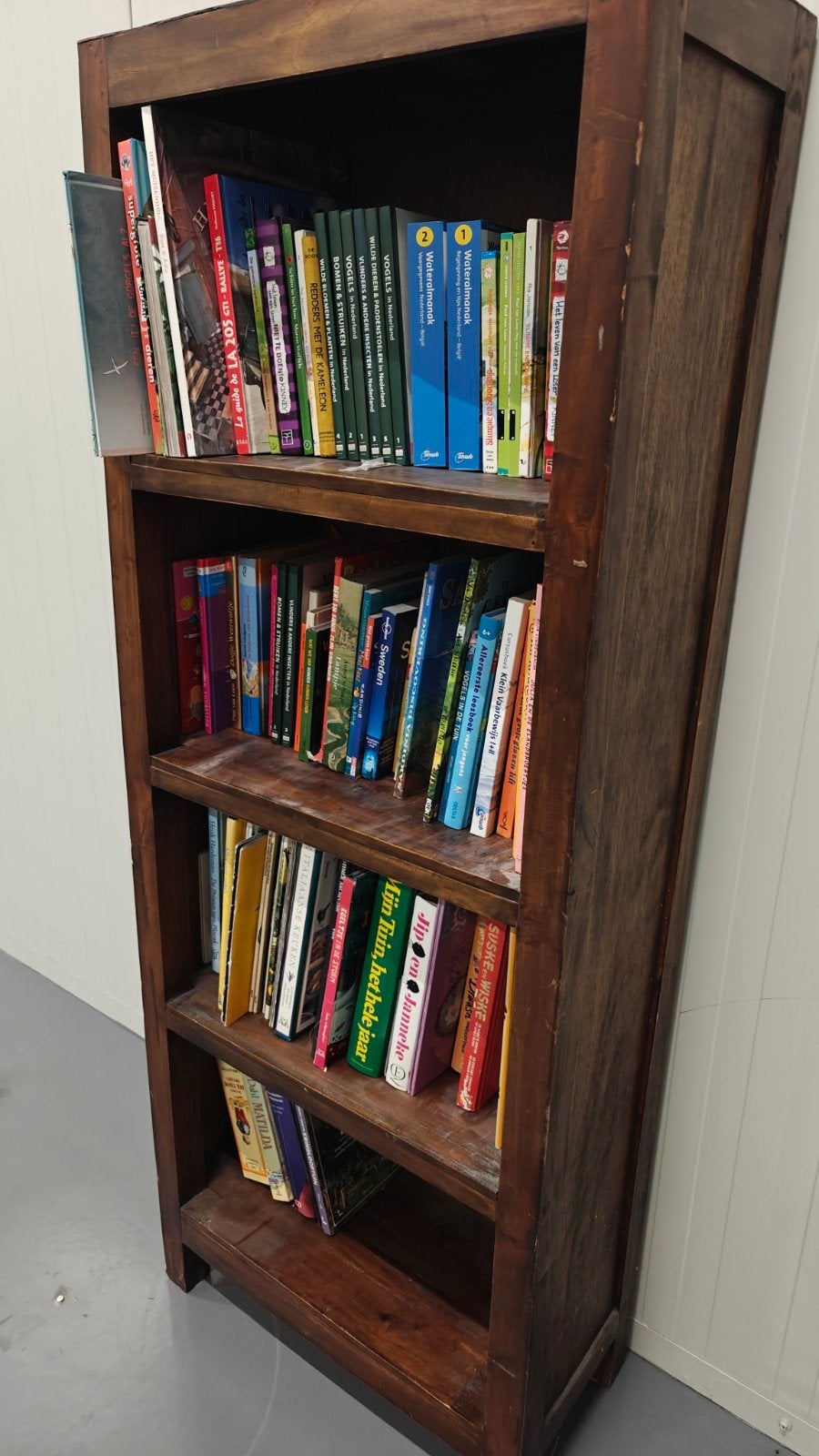 Koloniale boekenkast, Ophalen, Gebruikt, 100 tot 150 cm, 150 tot 200 cm