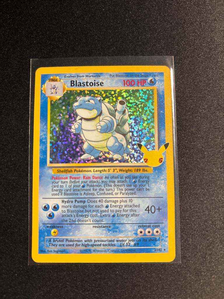 Blastoise 2/102 | NM | Celebrations, Hobby en Vrije tijd, Verzamelkaartspellen | Pokémon, Ophalen of Verzenden, Zo goed als nieuw