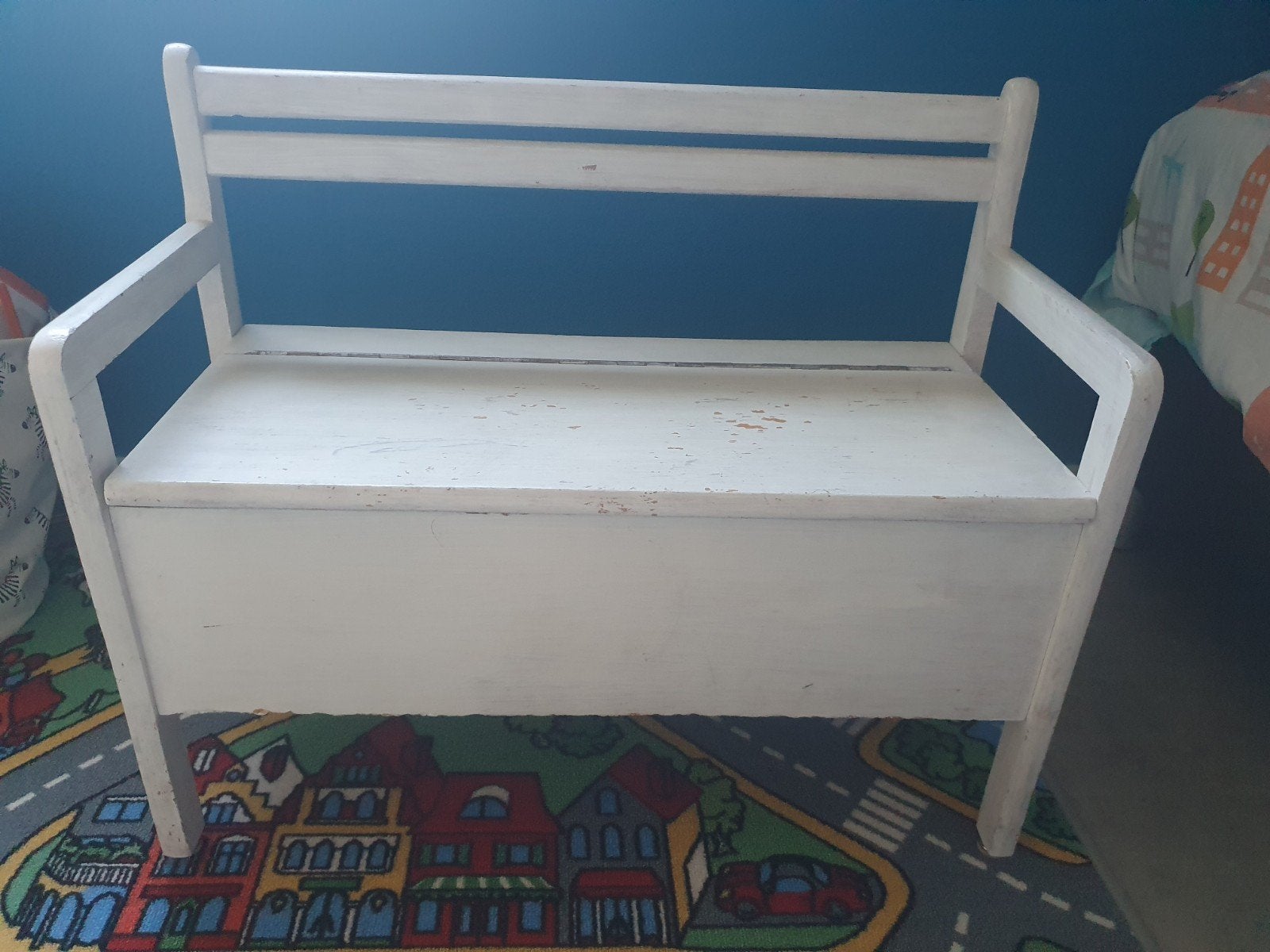 Kinderbankje wit, Ophalen, Gebruikt, Stoel(en)