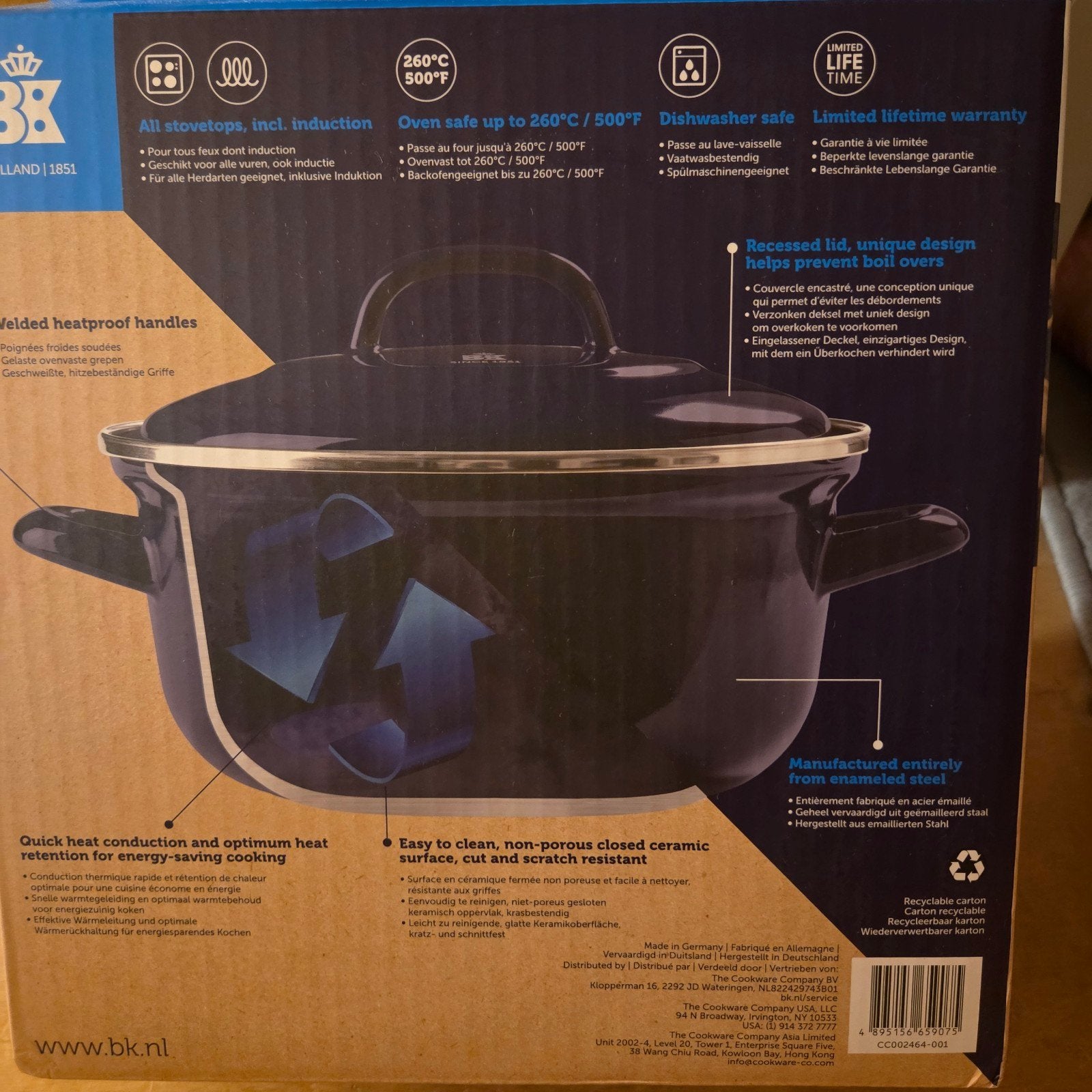 BK The Indigo Collection braadpan 20 cm - Nieuw, Ophalen