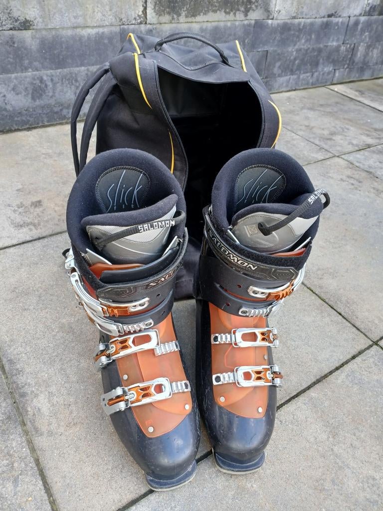 Salomon Ski Schoenen met Tas, Ophalen, 160 tot 180 cm, Gebruikt, Schoenen