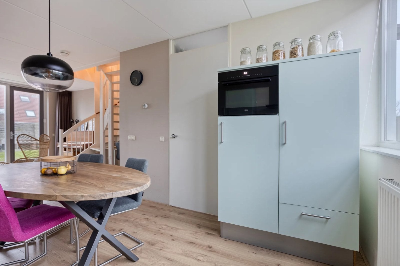 Keuken met koelkast, Quooker, oven en dubbele wasbak, Ophalen, Gebruikt, Overige materialen, Enkelwandige keuken