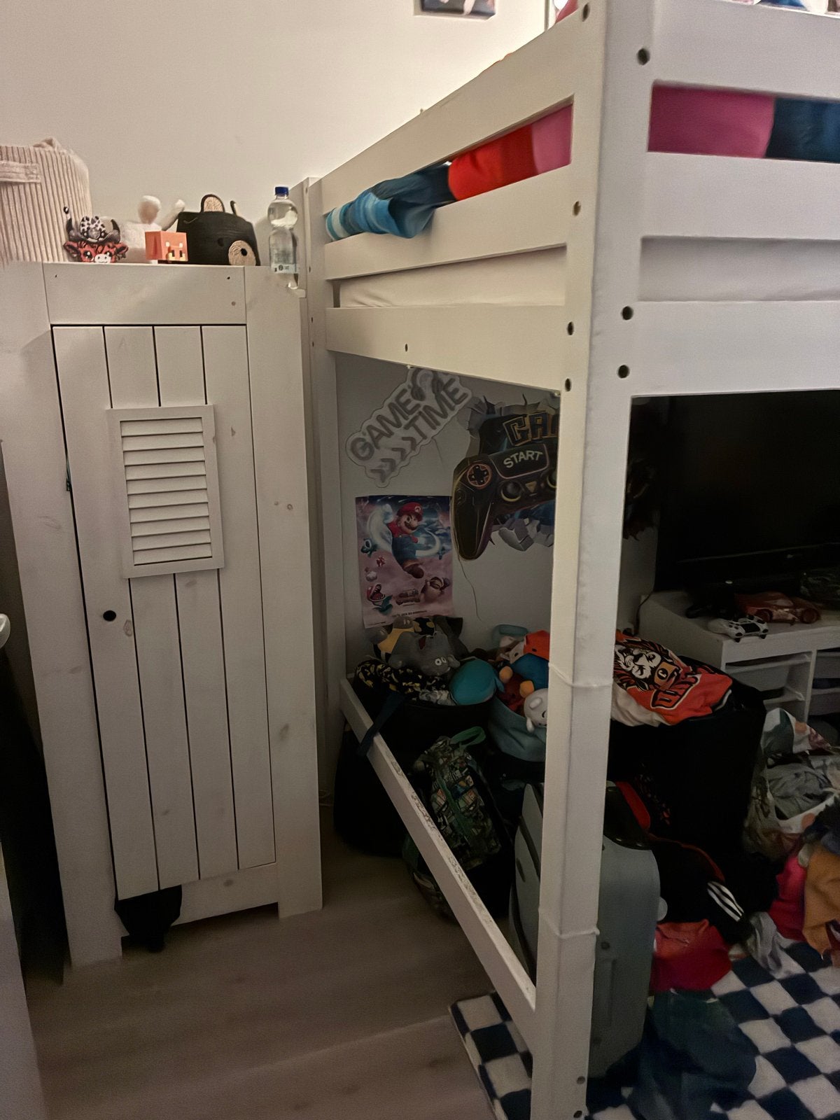 Ikea Hoogslaper 140x200 met zo goed als nieuwe matras, Ophalen, Hoogslaper, 140 cm, Zo goed als nieuw