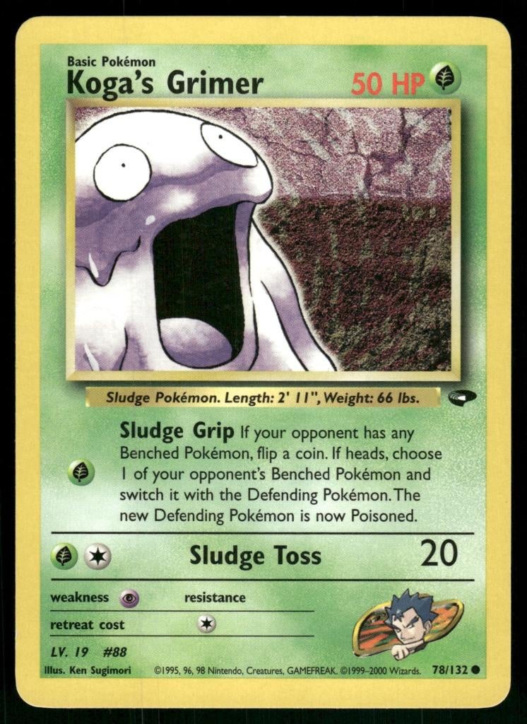 Koga's Grimer 78/132 - Gym Challenge (NM), Verzenden, Gebruikt