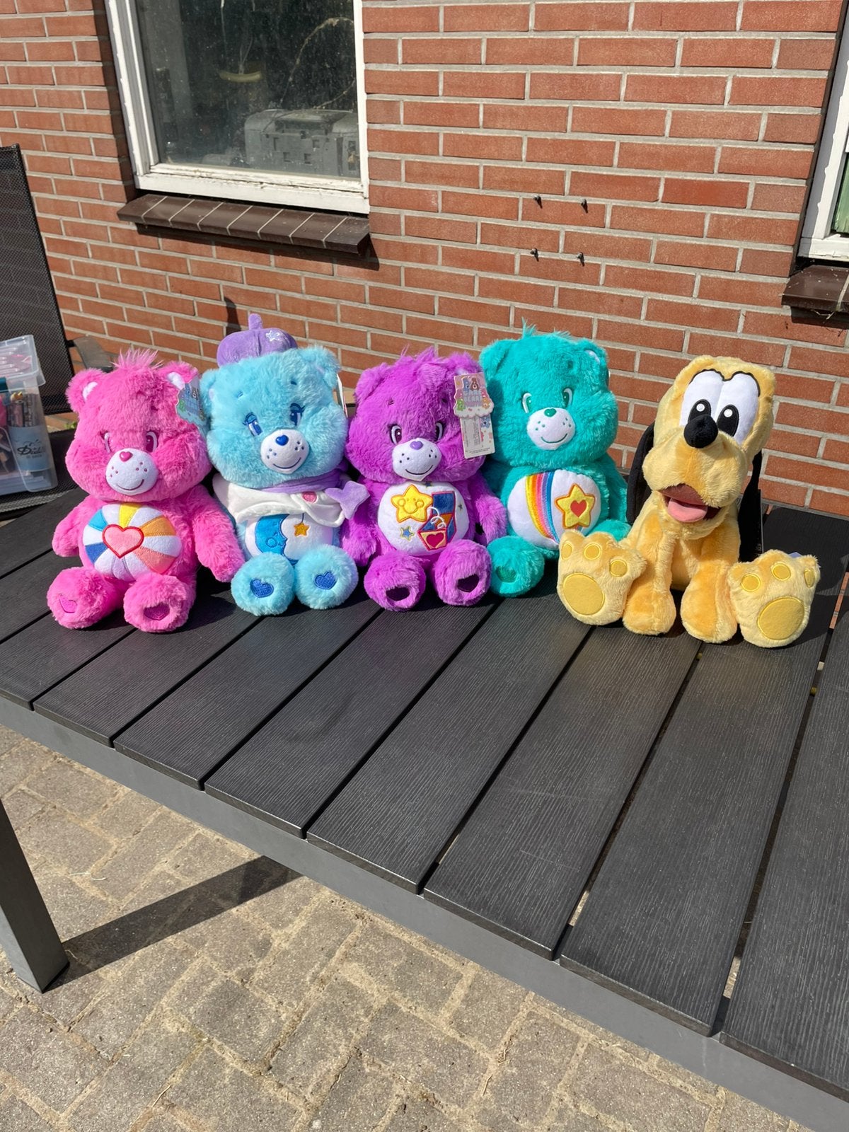 Care Bear knuffels +Disney Big Feet Pluto, Ophalen of Verzenden, Zo goed als nieuw