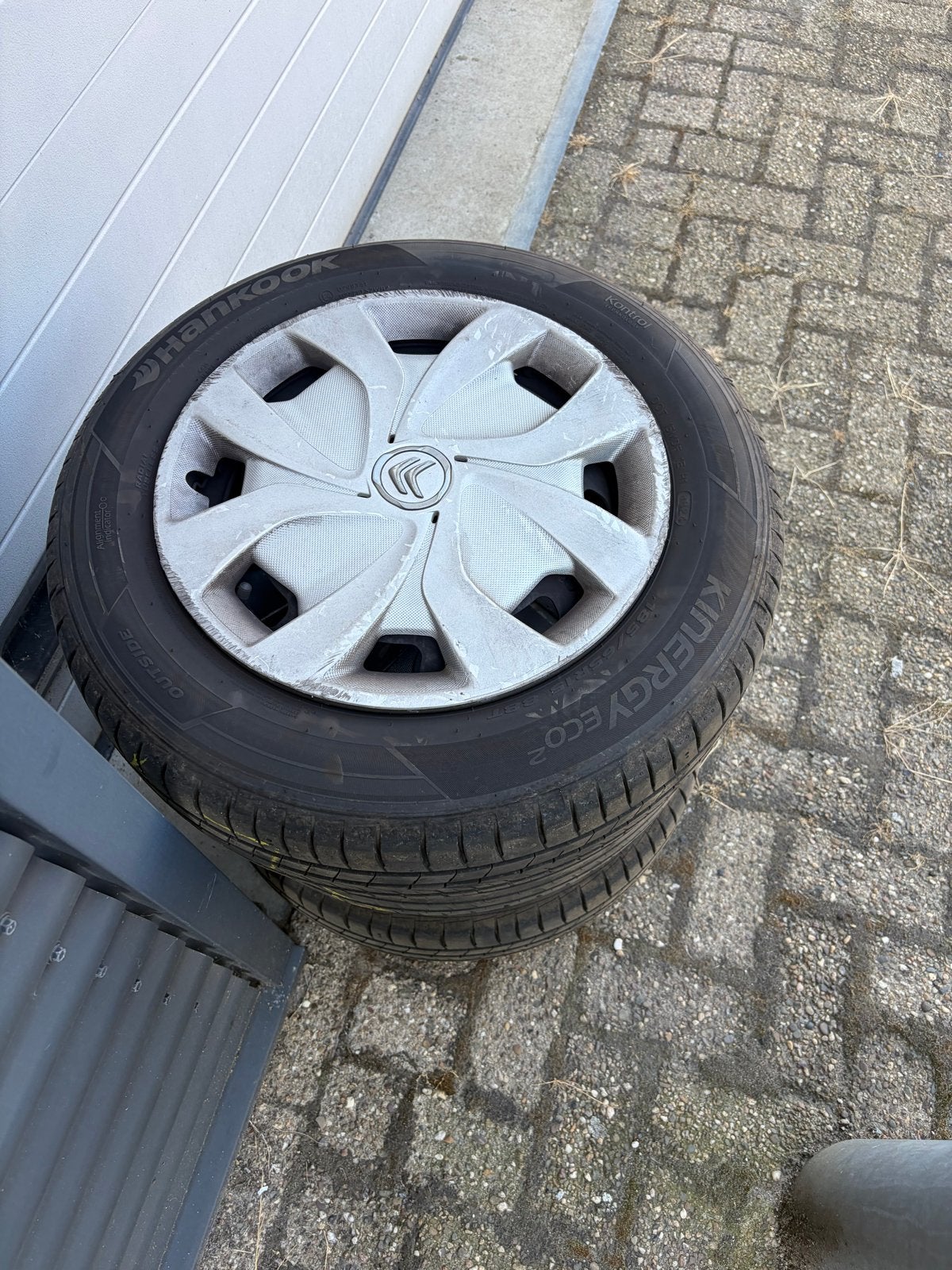 Citroën C3 zomerbanden met velgen – set van 4, Auto-onderdelen, Banden en Velgen, Ophalen, Gebruikt, 15 inch, Banden en Velgen