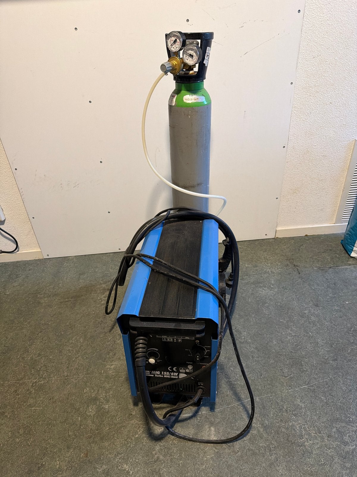 Güde MIG 155/6W Turbo MIG/MAG Lasapparaat, Ophalen, Gebruikt, 150 tot 250 ampère, Co2