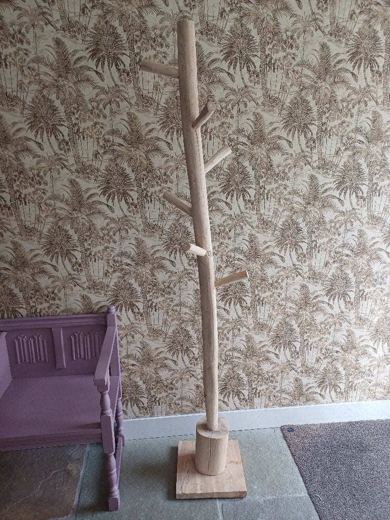 Boomstam kapstok, Ophalen, Gebruikt, Staande kapstok, 150 tot 200 cm