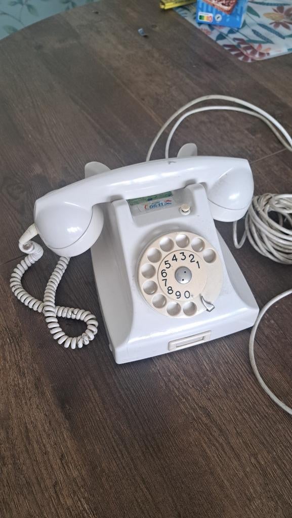 Vintage draaischijf telefoon - Bakeliet look, Ophalen of Verzenden