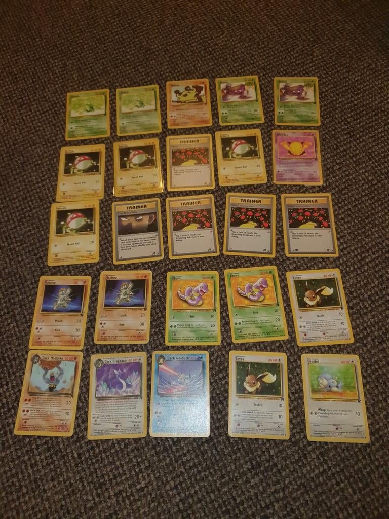 Team Rocket pokemon kaarten, Hobby en Vrije tijd, Verzamelkaartspellen | Pokémon, Ophalen of Verzenden, Zo goed als nieuw, Meerdere kaarten