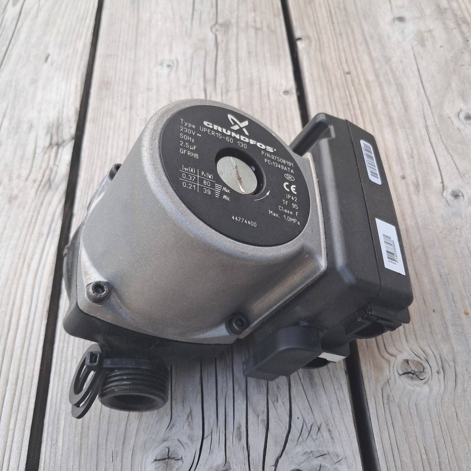 atag pomp Grundfos UPER 15-60 130, Gebruikt, Minder dan 30 cm, Overige typen, Minder dan 60 cm