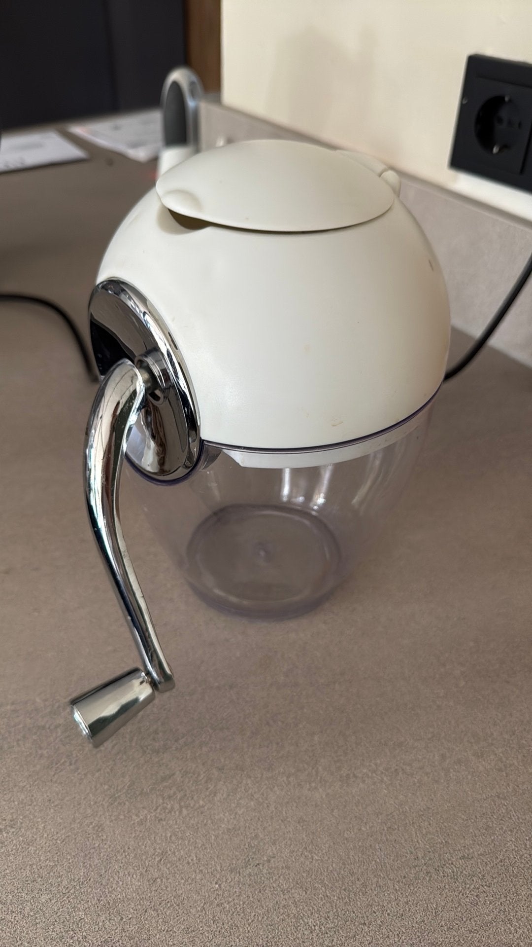 Ice crusher, Ophalen, Zo goed als nieuw
