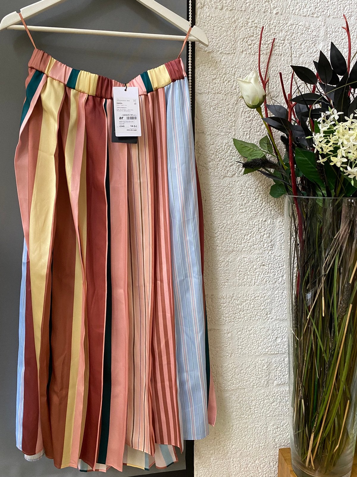 Max Mara Striped Skirt/New, Ophalen of Verzenden, Nieuw, Maat 42/44 (L), Onder de knie