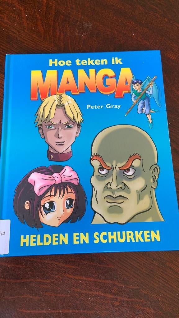 Peter Gray - hoe teken ik manga - Helden en schurken, Boeken, Ophalen of Verzenden, Zo goed als nieuw, Tekenen en Schilderen