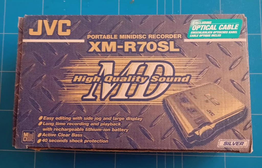 JVC  Minidisc Recorder  XM-R70SL   Zeldzaam!!, Audio, Tv en Foto, Walkmans, Discmans en Minidiscspelers, Ophalen of Verzenden