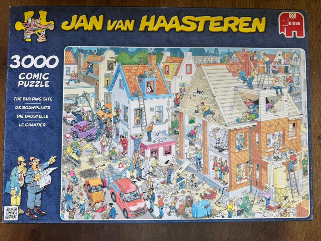 Te koop: Jan van Haasteren De Bouwplaats 3000 stukjes puzzel, Hobby en Vrije tijd, Denksport en Puzzels, Ophalen of Verzenden