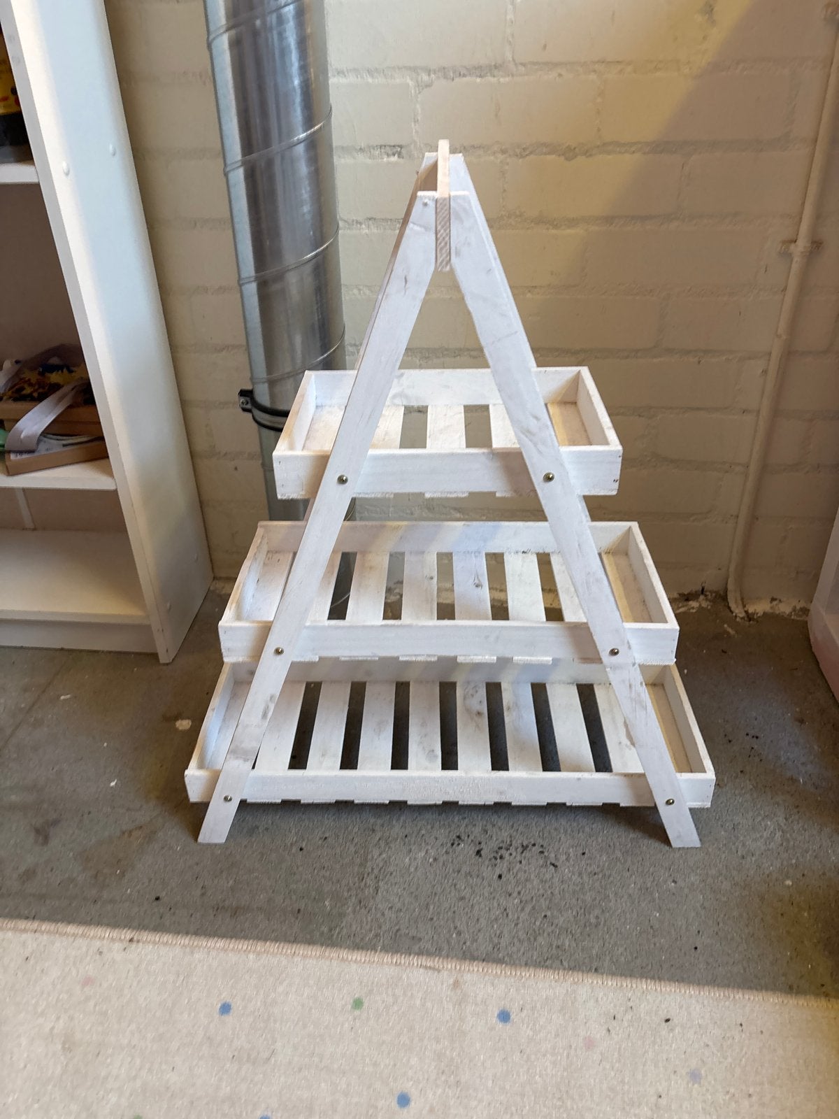 Klein wit plantenrekje - Liddle, Tuin en Terras, Ophalen, Gebruikt, Minder dan 60 cm, Binnen