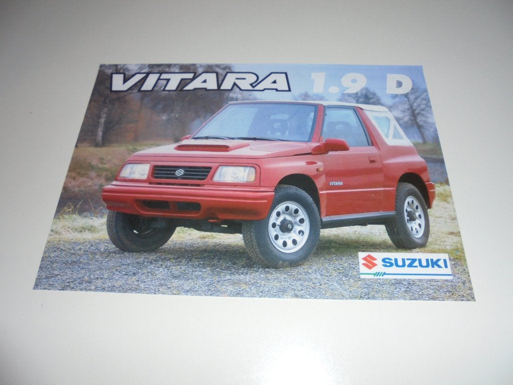 leaflet Suzuki Vitara 1.9 D  1997, Ophalen of Verzenden, Zo goed als nieuw, Overige merken