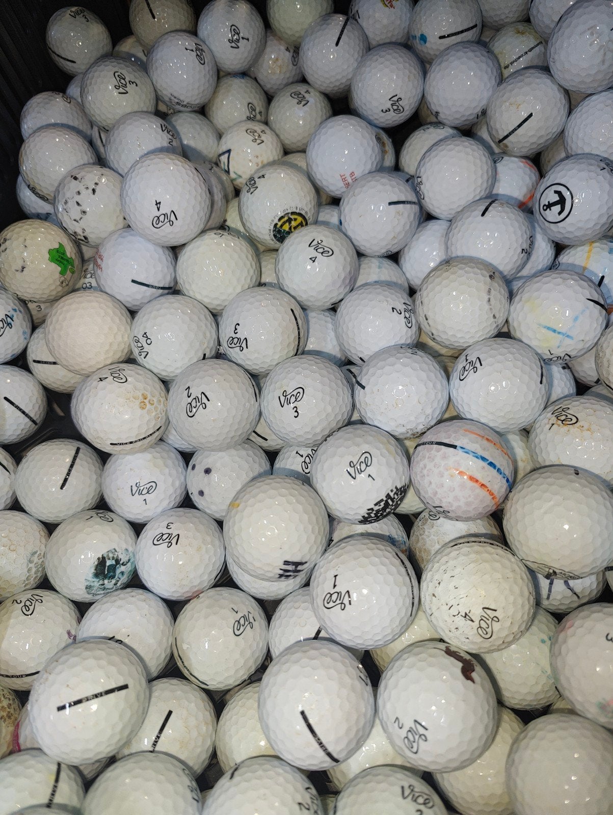 Gebruikte vice golfballen 100 stuks, Ophalen of Verzenden, Bal(len)