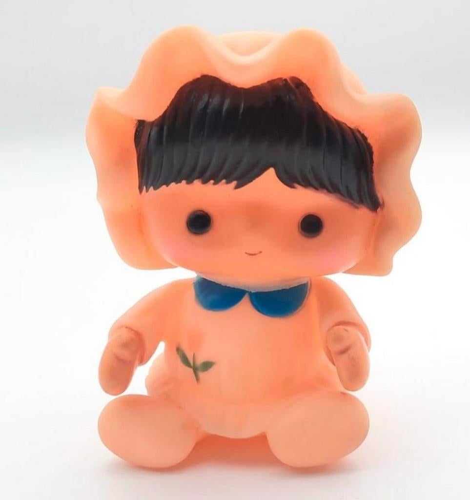 Vintage rubber piep Baby popje ca. 11cm hoog, Ophalen of Verzenden, Gebruikt
