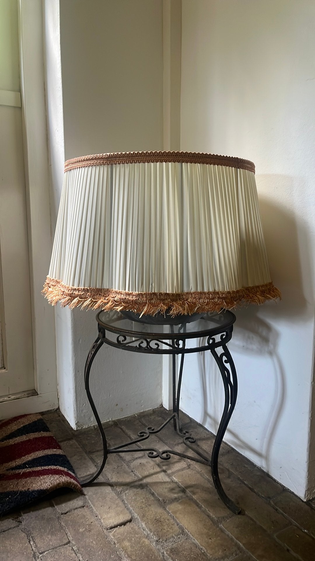 Vintage lampenkap, Ophalen, Gebruikt, Rond, Overige materialen