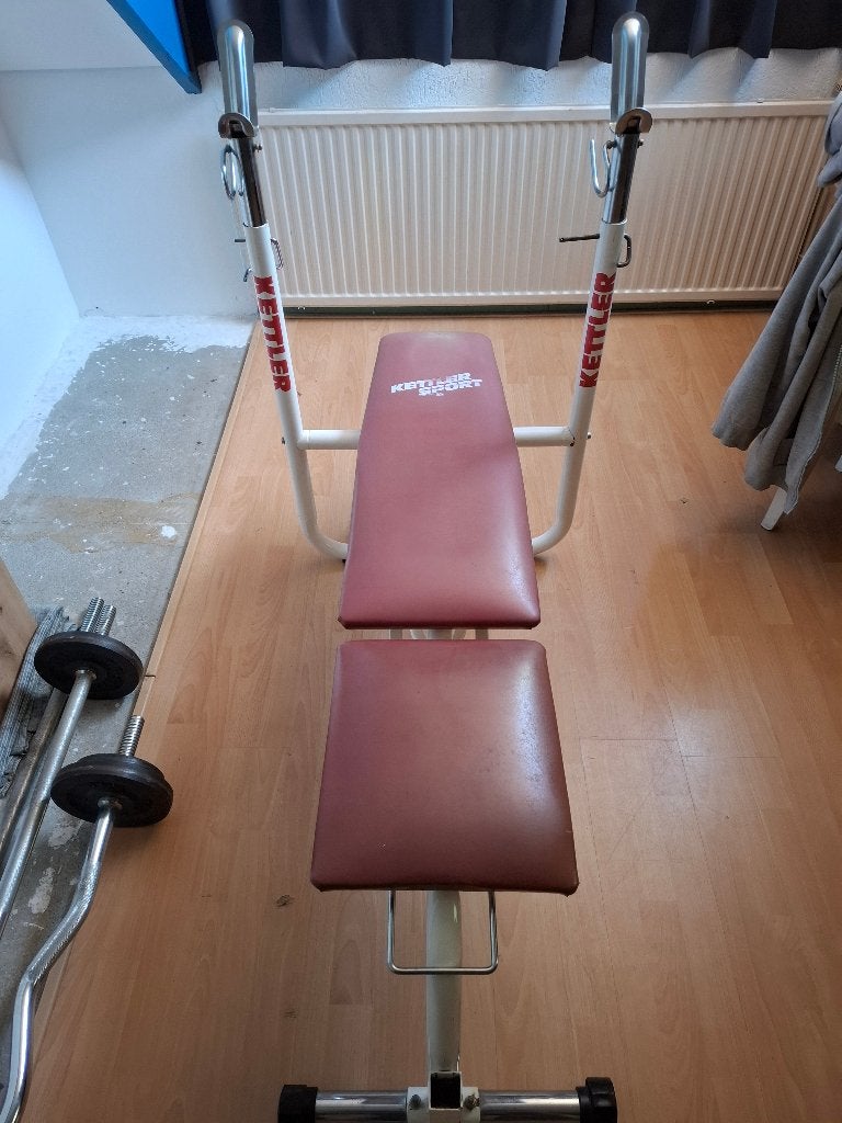 Kettler drukbank, Ophalen, Gebruikt, Borst, Fitnessbank