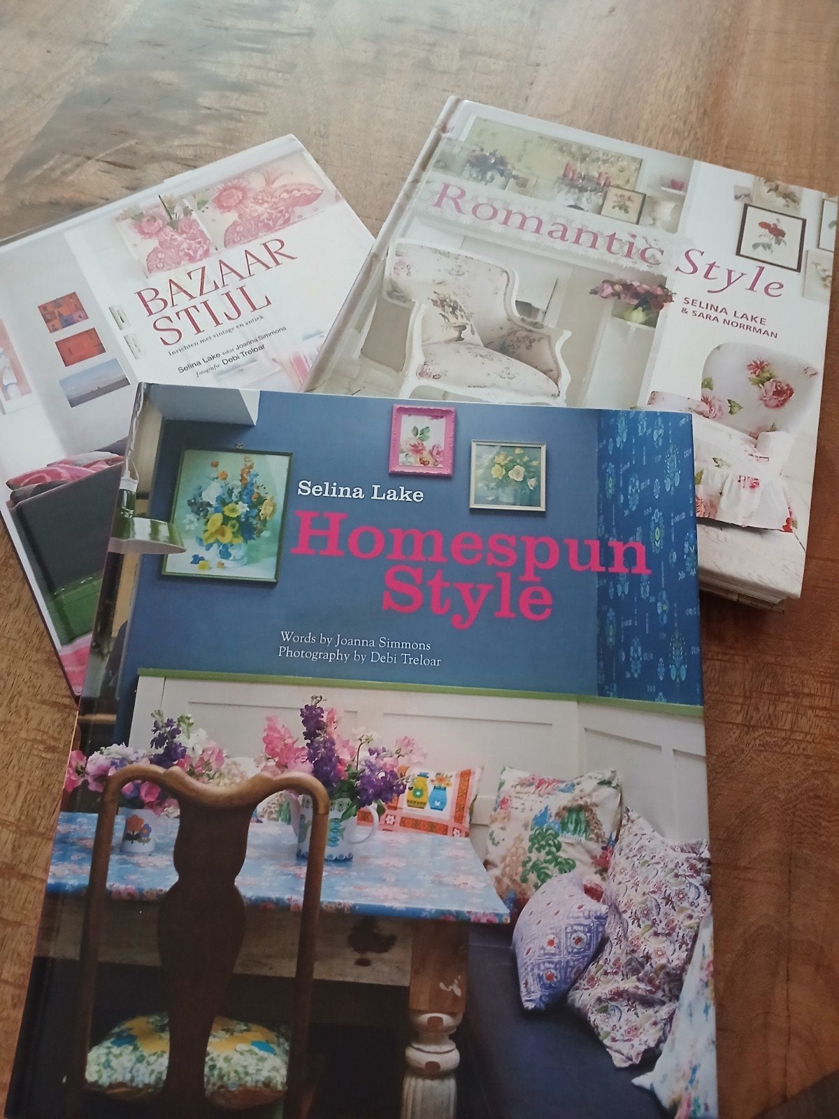 3x Selina Lake boeken: Romantic, Homespun & Bazaar Style, Boeken, Ophalen, Zo goed als nieuw, Selina Lake, Interieur en Design