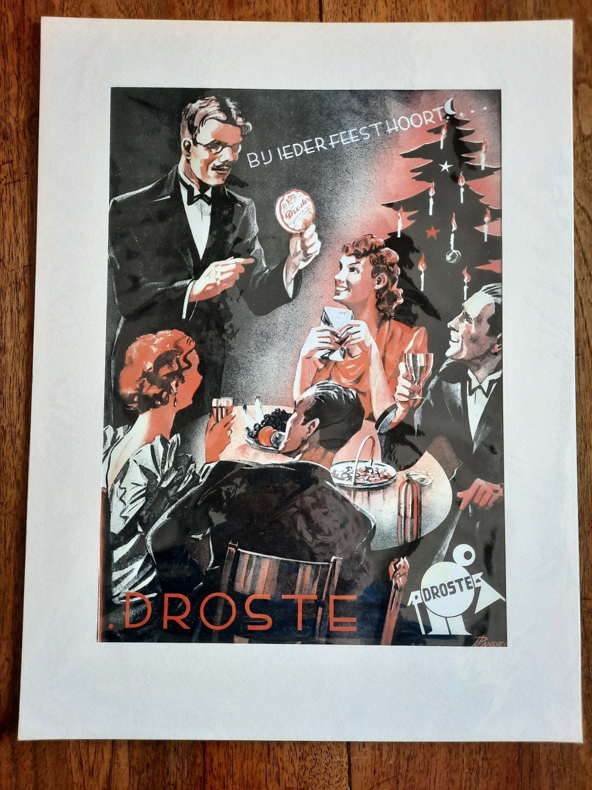 Twee Droste platen in PASSE-PARTOUT., Ophalen of Verzenden, Nieuw, Overige, Droste