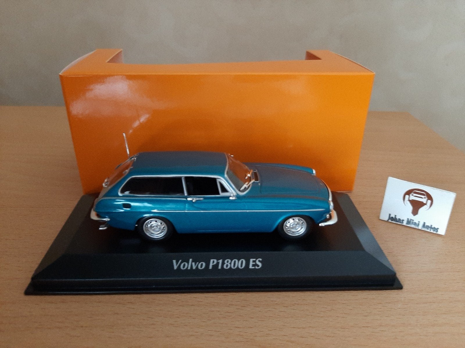 Volvo P1800 ES 1971 Turquoise Metallic van Maxichamps 1:43, Overige merken, Auto, Nieuw, Ophalen of Verzenden