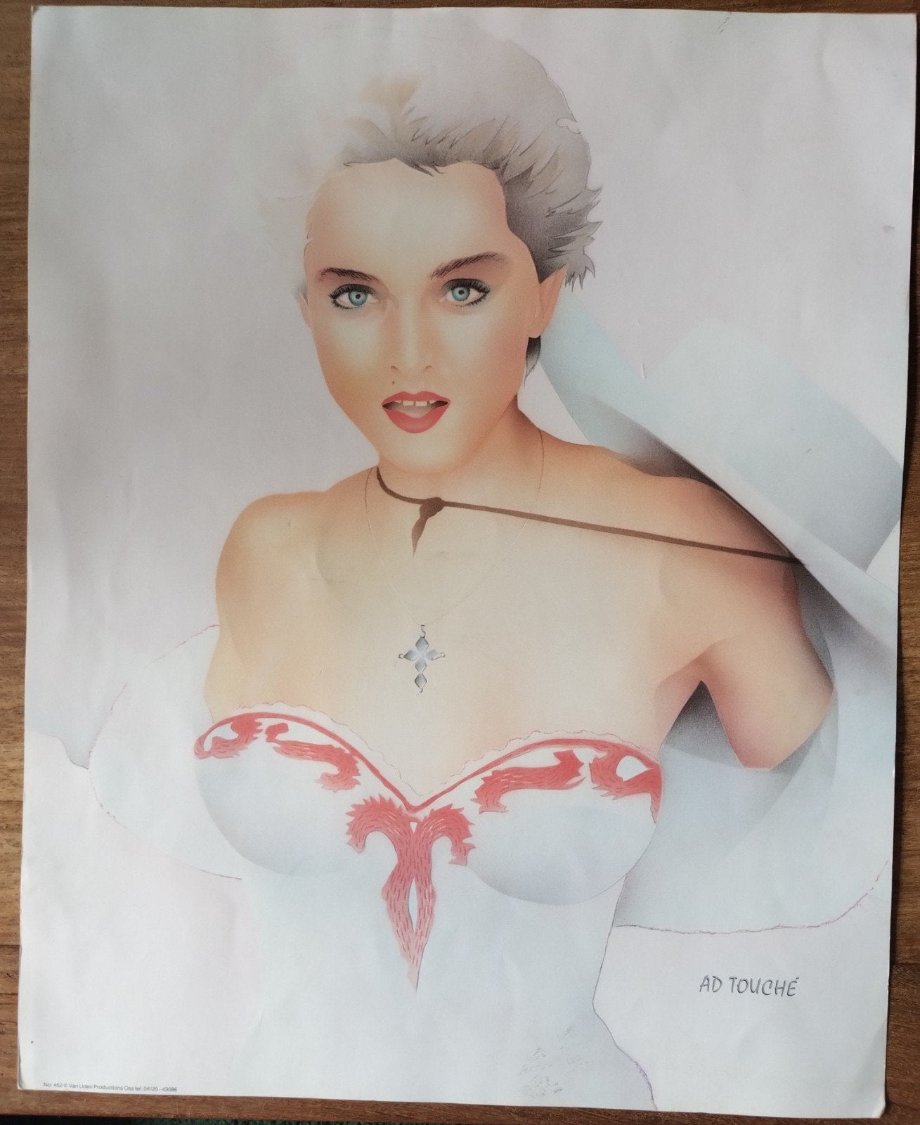 Madonna poster - Ad Touché - 40x50 cm, Ophalen of Verzenden, A1 t/m A3, Muziek, Rechthoekig Staand