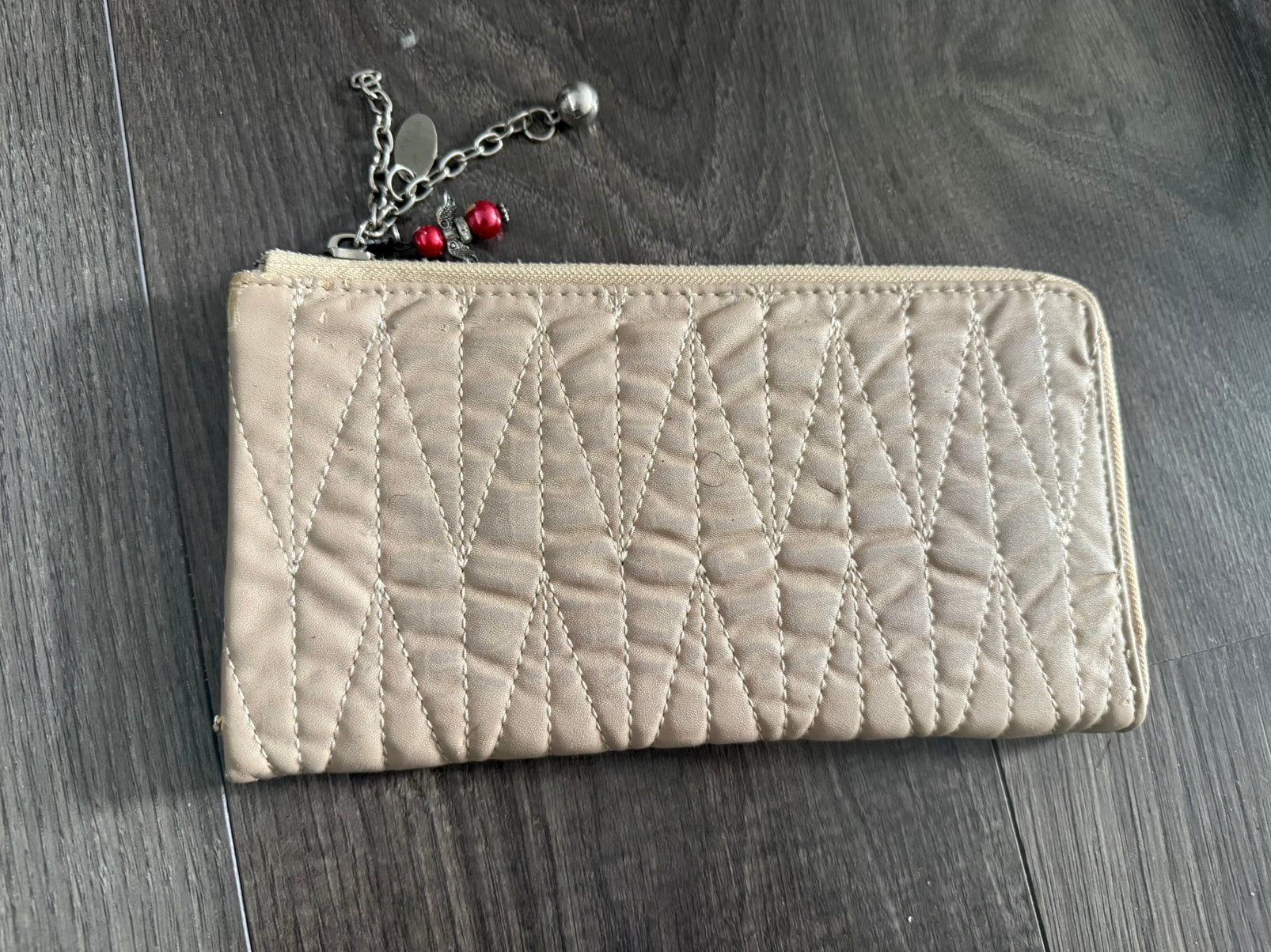 Mooi Portmonee dames, Ophalen of Verzenden, Zo goed als nieuw, Beige