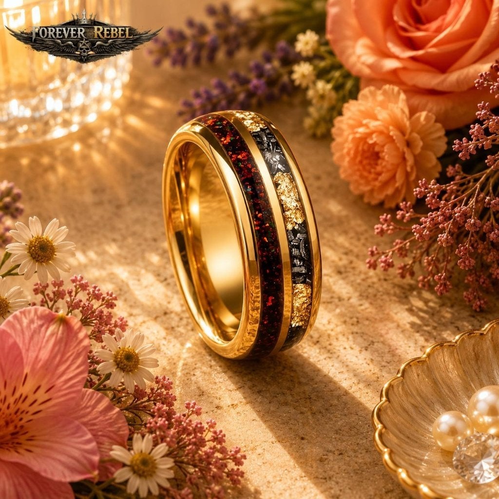 Wolfraam Trouwringen - Valtor Flame Goud - Diverse Maten, Overige kleuren, Verzenden, Dame of Heer, Met edelsteen