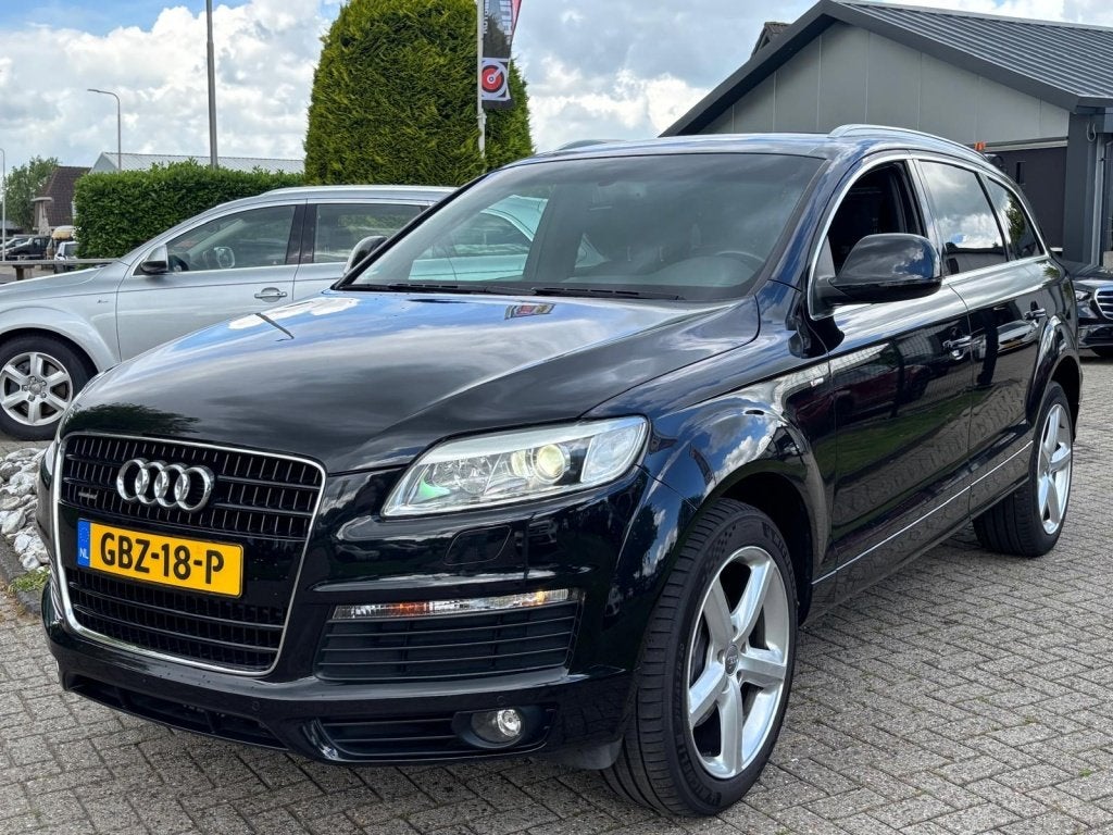 Audi Q7 4.2 FSI Quattro 2007 Zwart S-Line BTW Youngtimer Tre, Auto's, Automaat, Gebruikt, Zwart, Leder