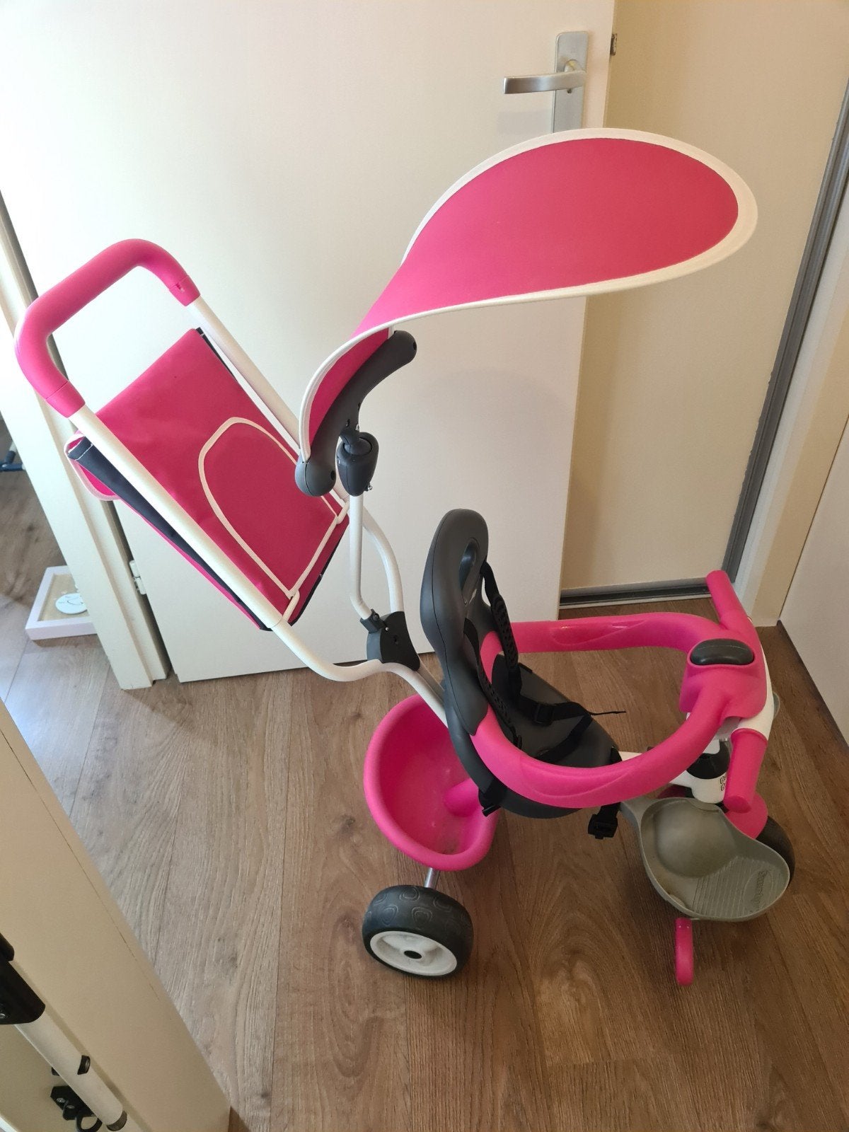 Smoby Baby 2 Balade 3-in-1 driewieler roze, Ophalen, Gebruikt, Overige typen