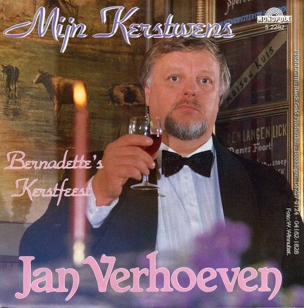 Single (1984) Jan Verhoeven - Mijn Kerstwens., Cd's en Dvd's, Vinyl Singles, Gebruikt, Nederlandstalig, Beschermende buitenhoes