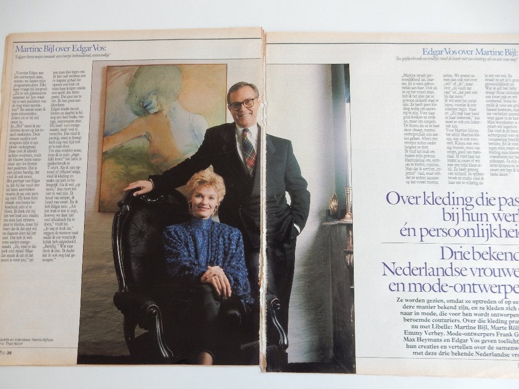 Martine Bijl/Marte Röling/Emmy Verhey. art. uit tijdschrift., Ophalen of Verzenden, 1980 tot heden, Nederland, Knipsel(s)