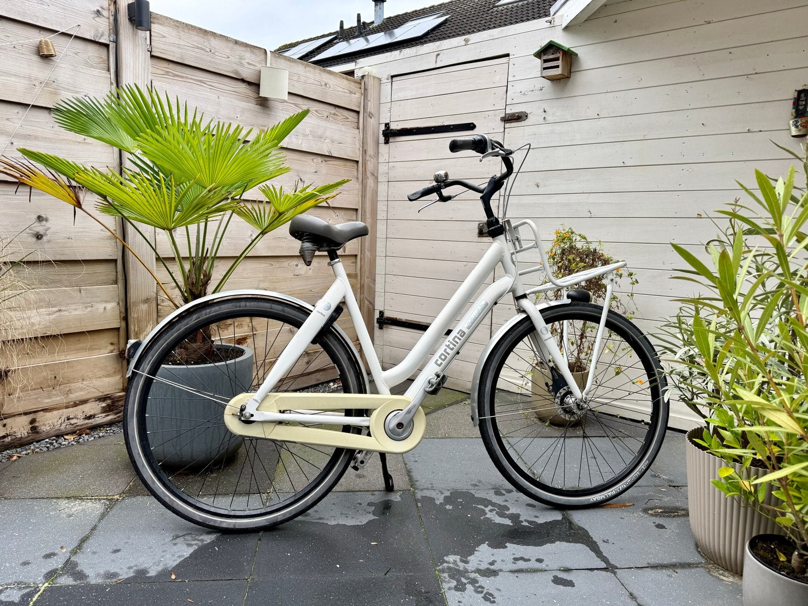 Cortina Crush Damesfiets - Wit, Gebruikt, Versnellingen, 50 tot 53 cm, Schijfrem